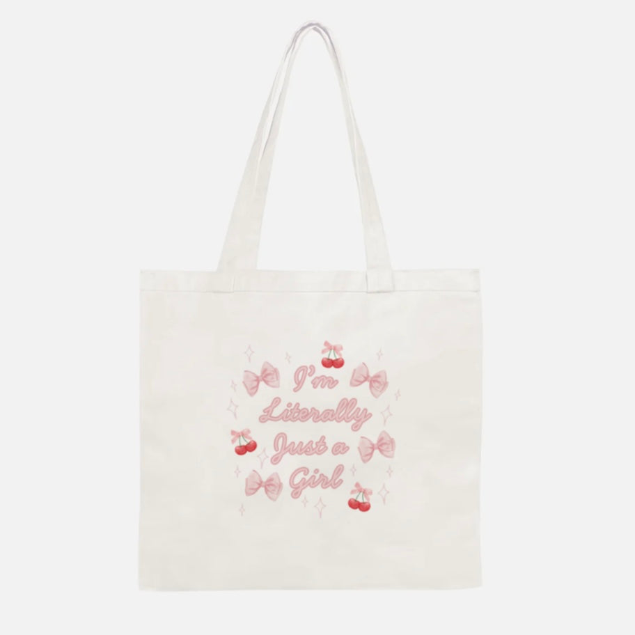 🎀 I'm Just A Girl 🎀 Tote Bag