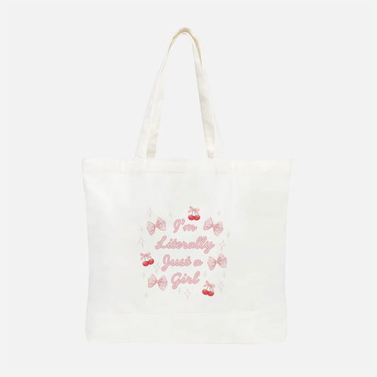 🎀 I'm Just A Girl 🎀 Tote Bag